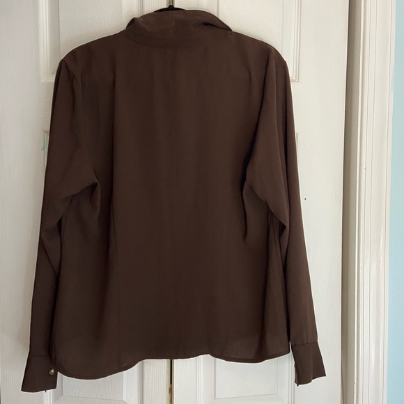 Sag Harbor Brown Blouse - Picture 2 of 3